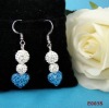 Wholesale 2011 Charming Crystal 925 Sterling silver earring