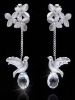 Wholesale s8009 Crystal Silver Earrings