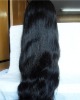 24"natural color human hair full lace wig high quality