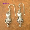 Wholesale CELTIC FILIGREE HEART CUTE CAT STERLING SILVER EARRINGS