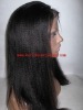 Wholesale stock fast shipping real human hair corse yaki full lace wigs
