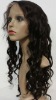 16 inch 1# 100% human hair natural wave full lace wigs