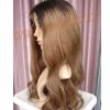 Wholesale Fashion loose curl human hair full lace wigs accept Paypal