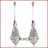 zinc alloy stud Earrings with rhinestone M2031