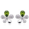 Dangling Clover Sterling Silver Earring
