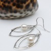 pearl silver earrings EH005