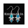 Wholesale Sea animal,silver earrings of opal&cz,manufacturer
