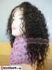 Wholesale Top quality 100% Indian remy hair Water wave Lace wigs