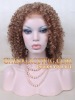 100% human hair short curl full lace wigs