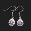 925 STERLING SILVER EARRING WITH NATURAL AMETHYST(e020211agz)