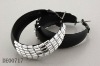 hoop earing with stone