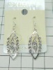 fashion 18K white gold teardrop earrings with rhine stone ,alloy earrings ,beautiful earrings,hoop earrings