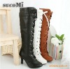 large size women leather winter boots