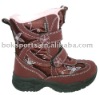 upper: pu+ nylon with fur size rang 28-35,Children Boot