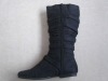 Flat-heel Boots for Ladies, Fashion Black Boots