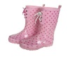 Wholesale beauty&cute children rubber rain boots