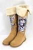 Wholesale Free shipping (minimum:1 piece) guaranteed 100% genuine leather wool winter boot, wholesale and retail boots 5229