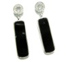 fashion gemstone jewelries onyx earring