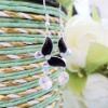 black butterfly wing earrings