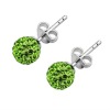 925 Sterling Silver Crystal Stud Earring