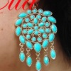 Dejavu Waterdrop Flower Fabulous Hoop Earrings