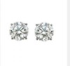Elegant Classic Low Set Basket Set Earrings with Brilliant Cut Moissanites
