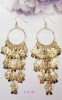 2011 fashion costume jewelry indian gold alloy large dangle magnetic earrings