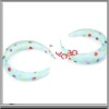 Wholesale Blue Hoop Earrings With Dots(large)