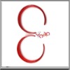 Wholesale Bright Red Hoop Earrings With Cloud(large)