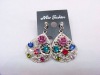 hollowed-out flower earrings