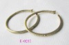Wholesale 2011 new design fashion jewelry costume pave acrylic rhinestone large gold hoop earrings