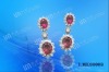 Wholesale 925 silver earrings,silver jewelry with cubic zirconia,fashion jewelry