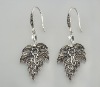 2011 Newest Maple Leaf-shaped Silver Earring Hook, Fashion Earrings