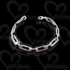 Wholesale Chram chain bracelet of stainless steel shining polished jewelry