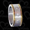 Wholesale CZ inlaid jewelry titanium ring