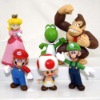Power seller! Fashion super mario PVC figure toy figure (6pcs/set) A071 wholesale
