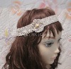 Wholesale 100% Handmade Hand Crochet Headband, Head wrap, Hair band, Hair wrap with Flower FS-017