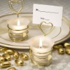 Wholesale Heart Design Candle Favors / Place Card Holders