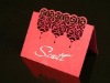 Wholesale 2011 hollow out pattern paper wedding invitation card