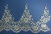 elastic ribbon in embroideried lace