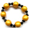 Wood bead bracelet