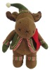 Plush standing moose