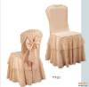 jacquard chair cover for wedding with bow