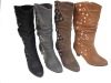 ladies thigh high boots with buckle
