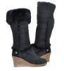 Free shipping (minimum:1 piece)-Generial Leather Comfortable And Fashion Women Snow Boots 2011,5449-black