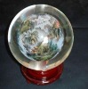 crystal ball with painting inside