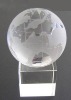 laser Crystal ball,crystal golf ball