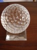 crystal golf ball with base