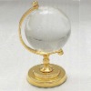 Wholesale Solid Crystal World Globe with Metal Stand MH-0024H