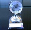 Wholesale Crystal Earth Globe with silver stand MH-00023H